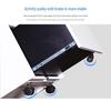 Three-Drawer Metal Mobile Filing Cabinet - Desk-Side A4 Steel Storage