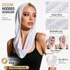 Lace Sequin Hooded Headscarf Breathable Lace Head Cover New Pullover Hat  Costume Accessories