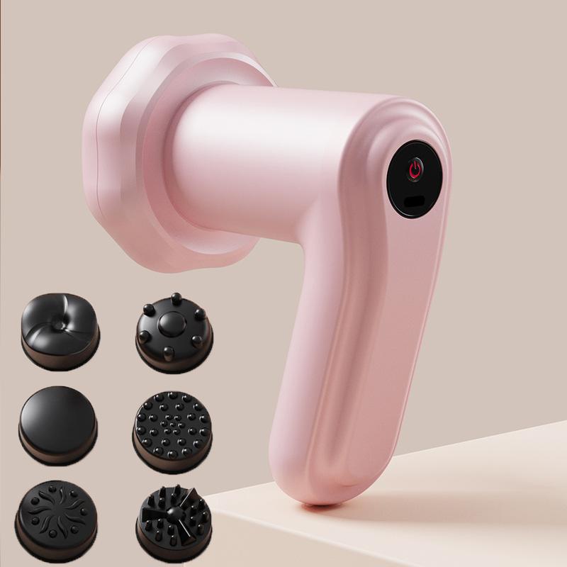 6pcs/set Electric Body Massager Neck Back Shoulder Body Sculpting Machine Cordless Handheld Cellulite Massage Device Beauty Tool