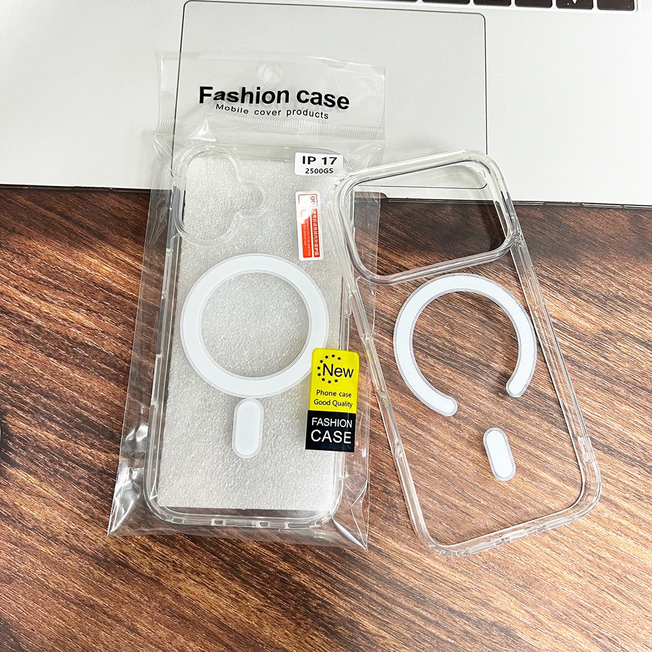 

Applicable Apple iPhone 16 Pro Case - Strong Magnetic Acrylic, Transparent with Large Camera Holes, Compatible with iPhone 15. 13 Pro