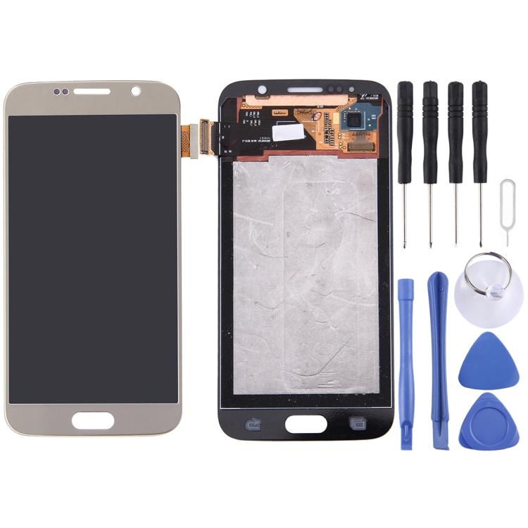 

Оригинальный ЖК-экран+сенсорный экран для Galaxy S6 золотистый