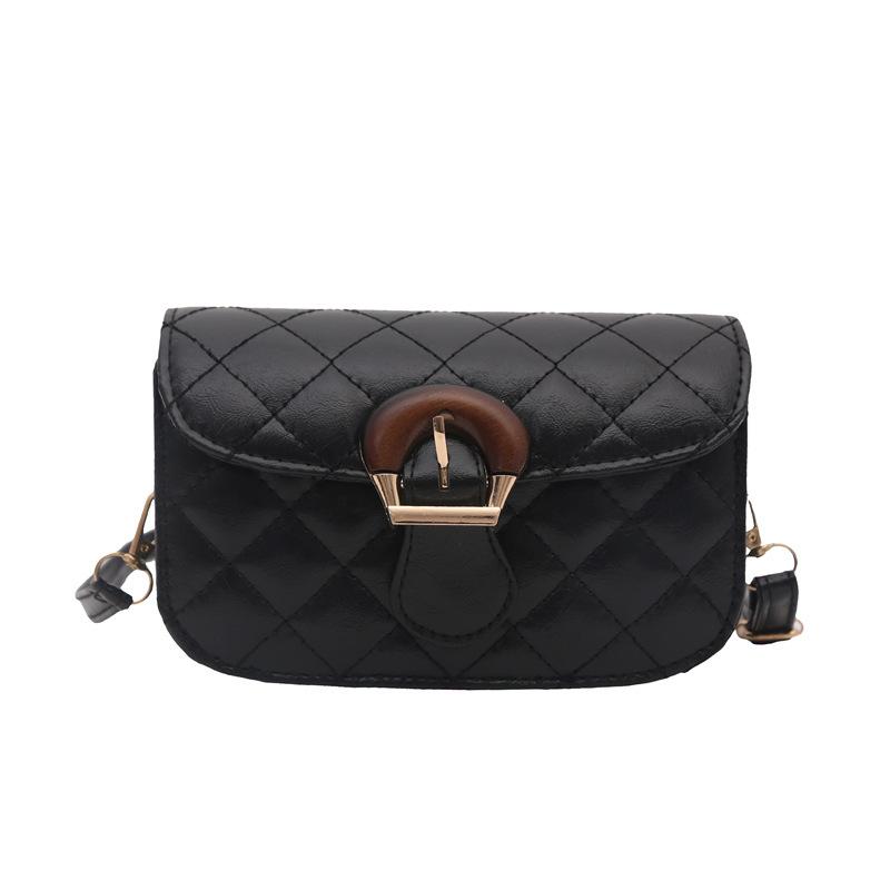 

Bag women s new trendy fashion textured chain diamond bag versatile foreign style shoulder messenger women s bag чёрный
