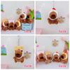 Bag Pendants Plush Capybara Keychain Cartoon Stuffed Doll Capybara Plush Toy  Children