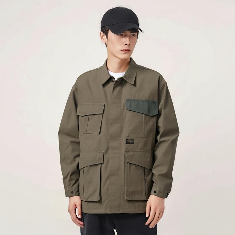 Carhartt WIP Pocket Casual Shirt Loose Jacket Men jackets Green A221036-966-68