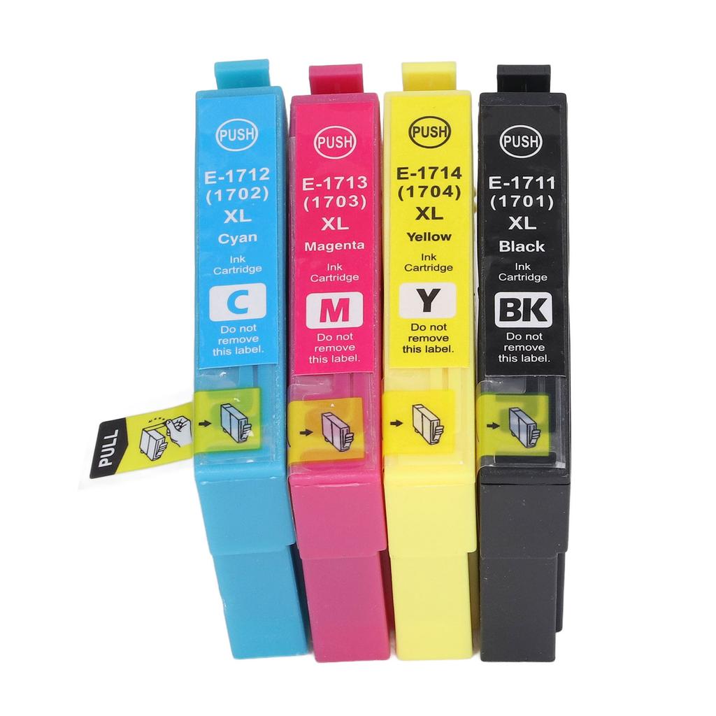 4PCS Printer Ink Cartridge Colorfast Clear Printing Large Capacity Ink Cartridge Replacement for XP 33