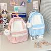 Korean Version of Japanese Schoolbag for Girls, Light and Large Capacity, Fresh and Cute Backpack for Primary School Students, Travel Backpack