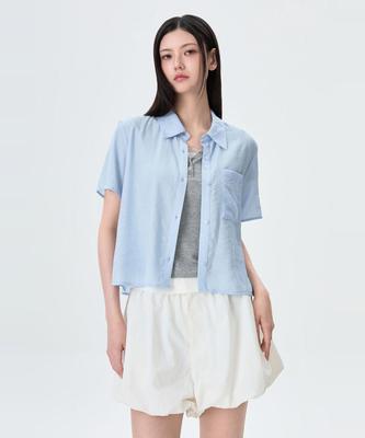 MIXXO [Essential] Yoru Short Sleeve Shirt_Miwyag710A
