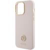 Guess Guhcp15Xm4Dgpp Iphone 15 Pro Max 6.7 Jasnoróżowy/Pink Hardcase Silicone Logo Strass 4G