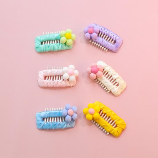 Pet Hairpin Handmade Colorful Cartoon Ultra-Light Easy-wearing Decorative DIY Flower Dog Cat BB Clip