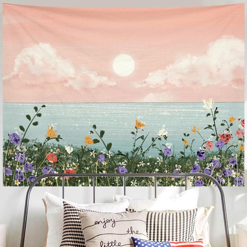 Oil Painting Scenery Tapestry For Boys Girls Adult Dorm Room Decoration Aesthetic Tapestry Wall Tapestry Soft Wall Hanging