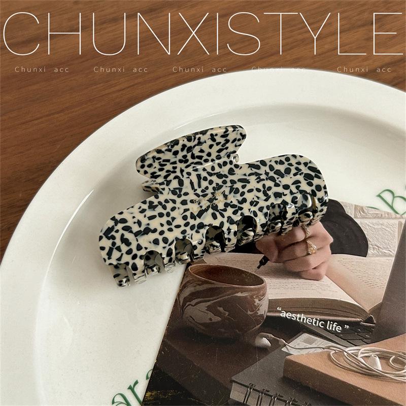 2024 High-End Korean Acetate Hair Bun Claw Clip for Women - Autumn/Winter Collection
