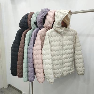 Women's Hooded Lightweight Down Jacket: Short Style, Trendy, Versatile, Slimming, Plus Size, White Duck Down, Thin Coat.