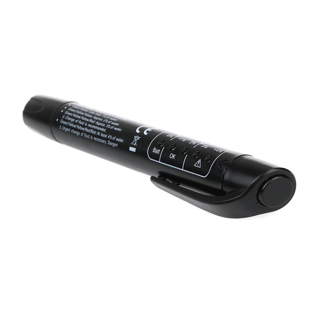 Leorx Brake Fluid Tester Pen Black Plastic Metal Car Maintenance Tool for Fluid 4 Indicator