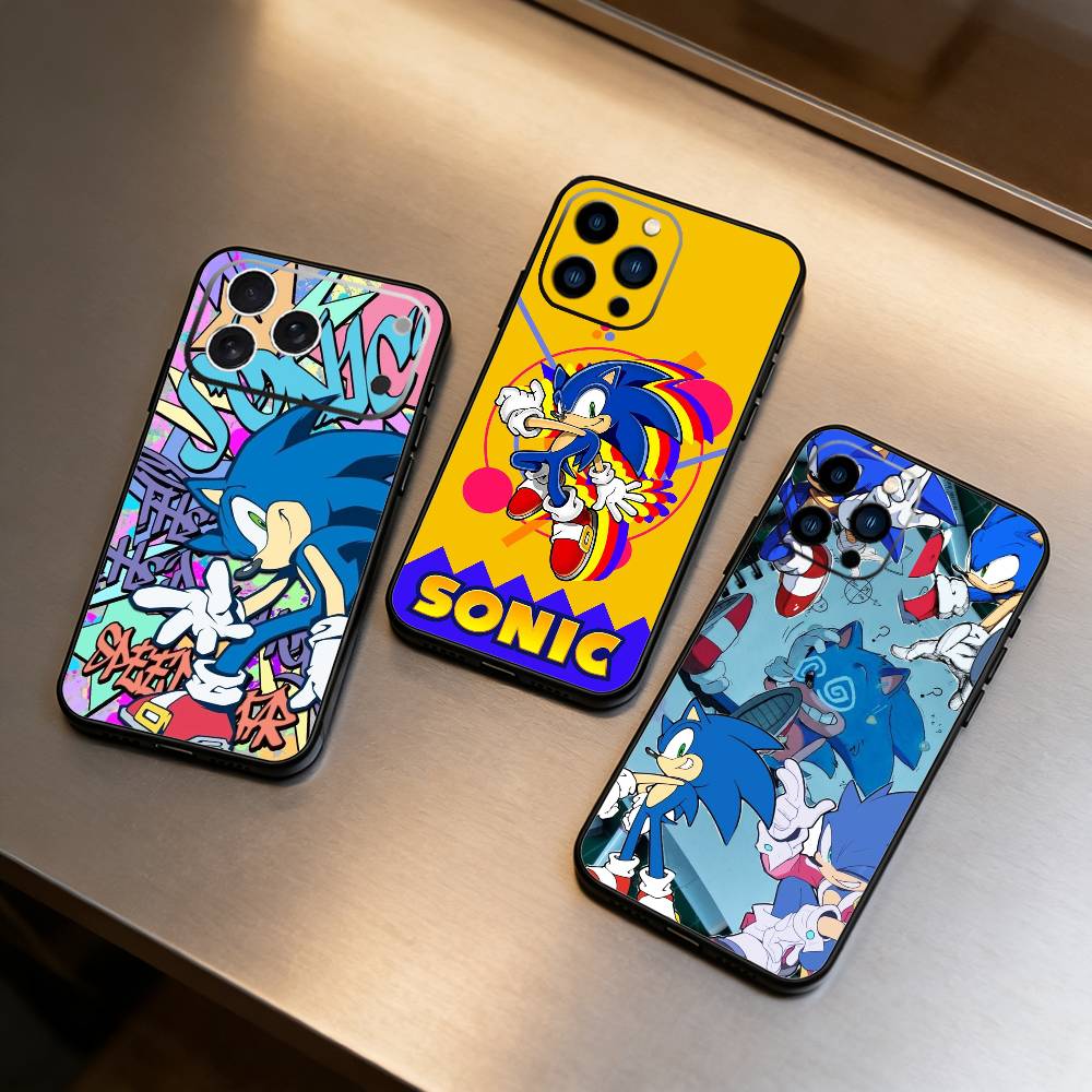 P-Shadow the Hedgehog Phone Case For iPhone 16,15,14,13,12,17,Pro Max,Plus Silicone Black Case