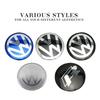 2025 Hot 4Pcs Car Wheel Hub Center Cap Metal Emblem Stickers For Volkswagen GTI R-Line R Polo T5 Golf Passat Scirocco Jetta Beet