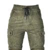 Womens Corduroy Motorcycle Riding Pants With Kevlar Reinforcement Extended Silicone Grip