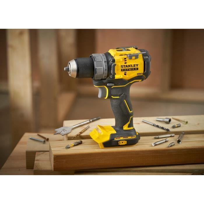 Cordless Drill Driver - 18V - STANLEY FATMAX V20 - SFMCD725D2K-QW - Brushless - 80Nm - 2 Batteries 2Ah + 1.25A Charger