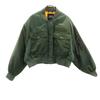 Short Length Flight Jacket L-XL Khaki Women Used