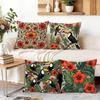 1/4pcs Toucan Flower Cushions Pillowcase Polyester Cushion Cover Throw Pillow Pillowcover Home Car Sofa Decor