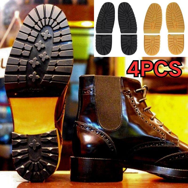 4 Stück/Set Rutschfeste Abriebfeste Sohle Für Schuh Verdickte Gummi-Schuhsohlen Reparatur DIY Ersatz Außensohlen Leder Business Schuhe