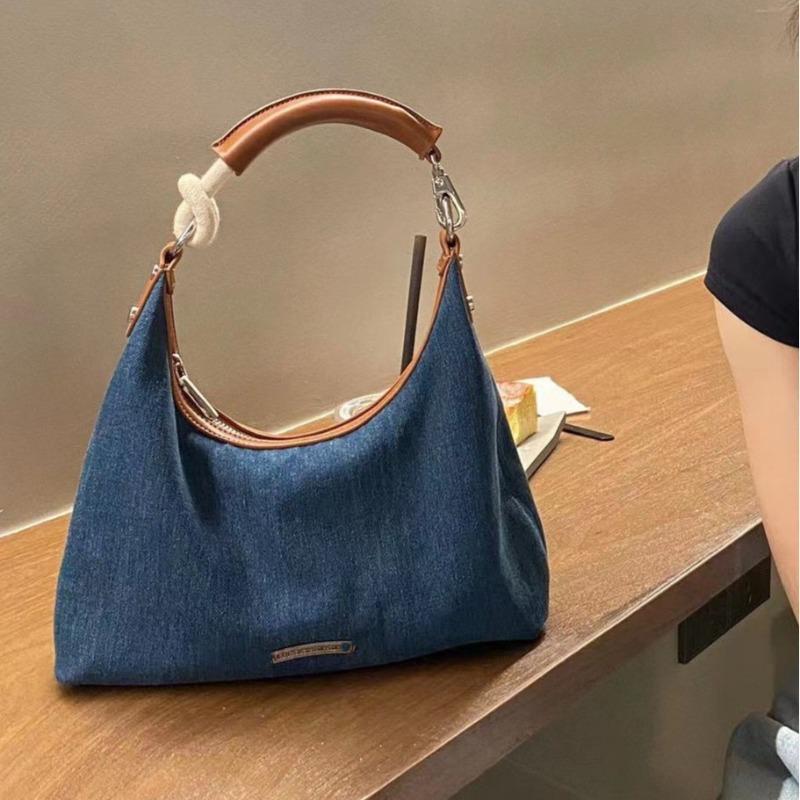 Nuova borsa tote di grande capacità stile Hong Kong retrò di alta gamma borsa da sottoascellare tendenza moda borsa a spalla da pendolare donna