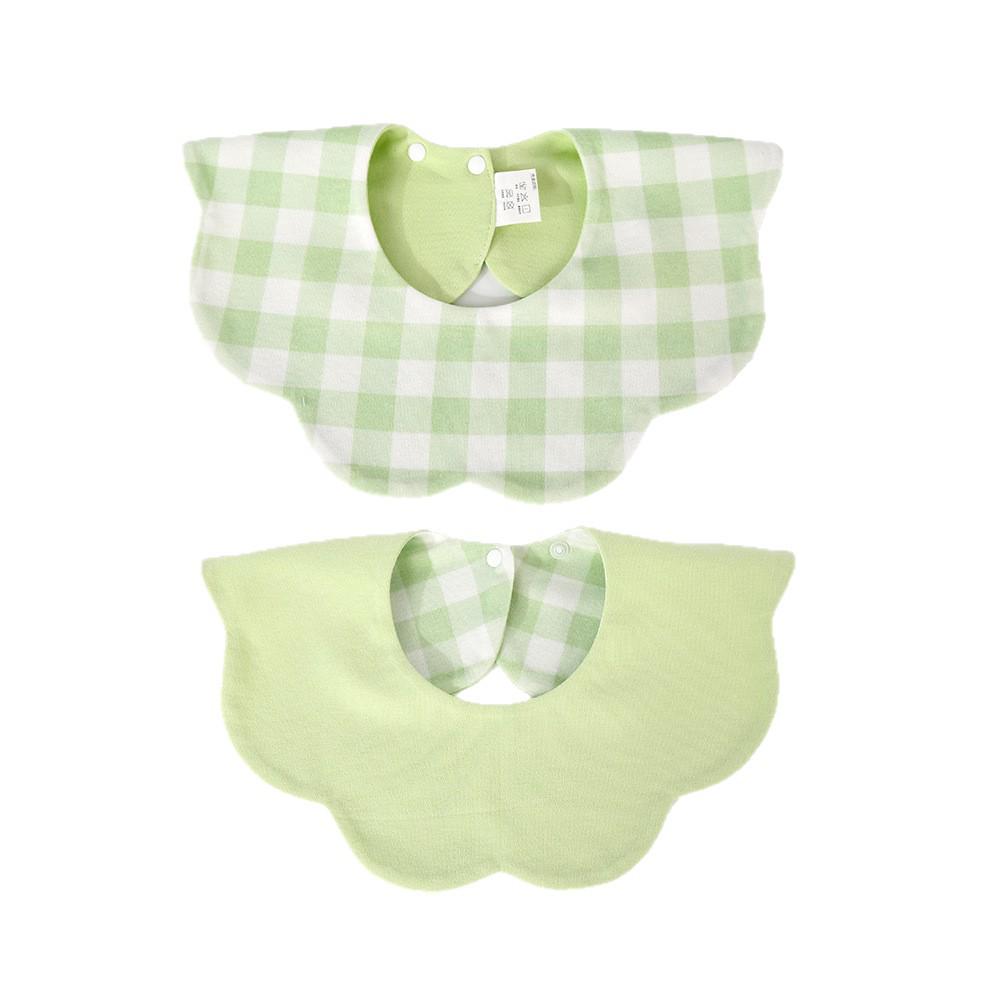 Korean Style Cotton Baby Bib - Double-Sided & Versatile for 0-2 Years