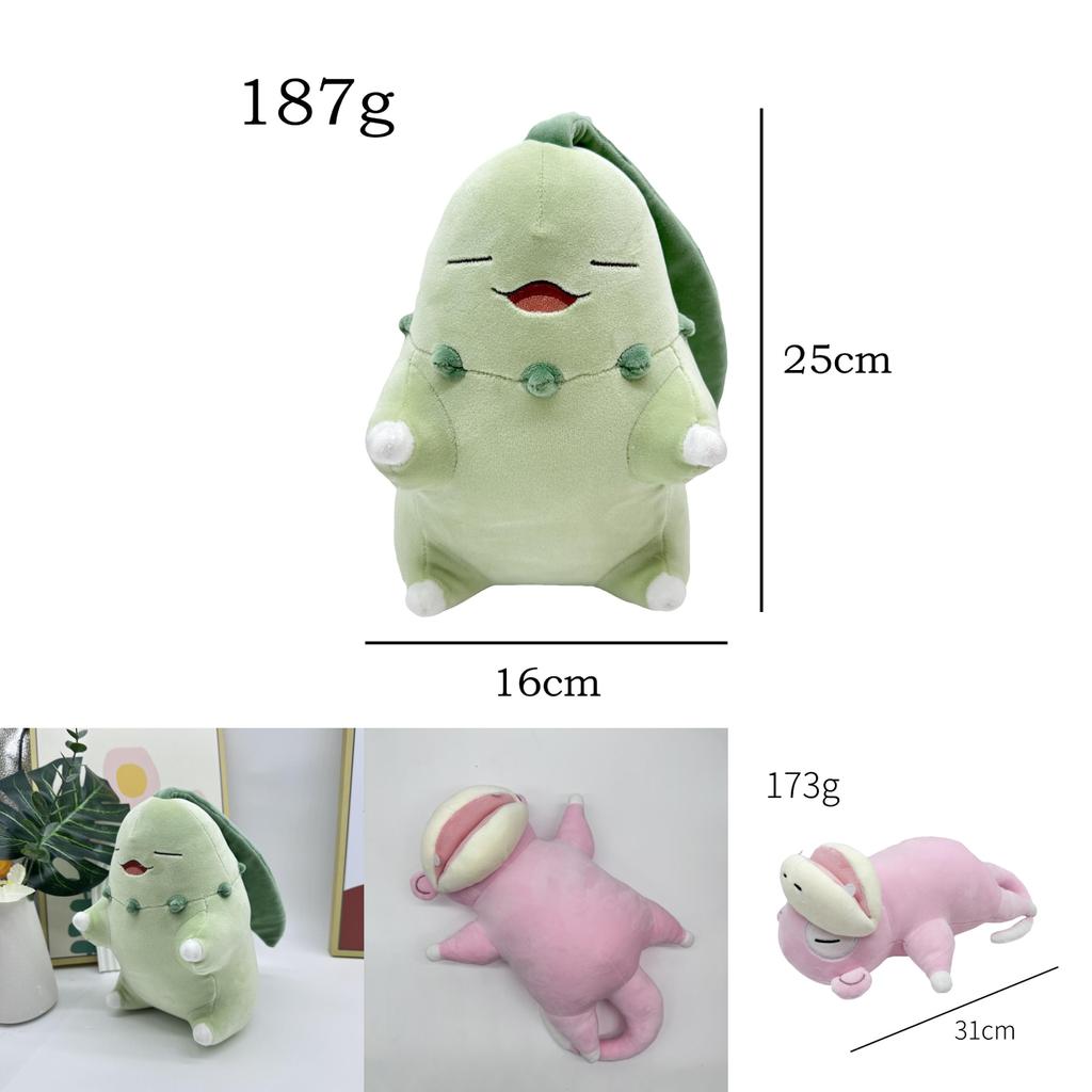 Pokemon Slowpoke Cubone Chikorita Sleep Series Plush Toys With Pp Cotton Fill For Kids And Bedroom Decor