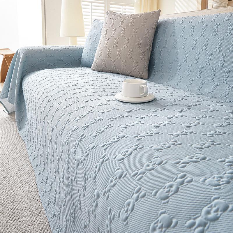

Summer Cool Sofa Towel All-in-One Cover Solid Simple New Sofa Cloth for Comfortable Living Room Decor 180*130cm