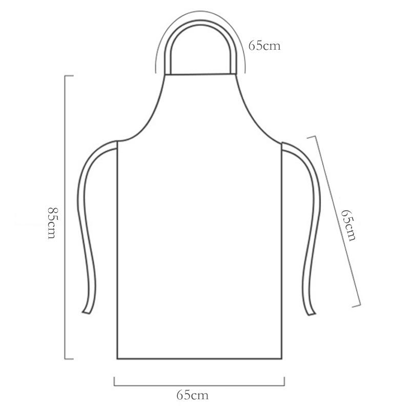 Multi-color Waterproof PVC Apron: Cross-border Neck & Waist Design, Custom LOGO, Dirt-resistant for Kitchen & Aquatic Cleaning