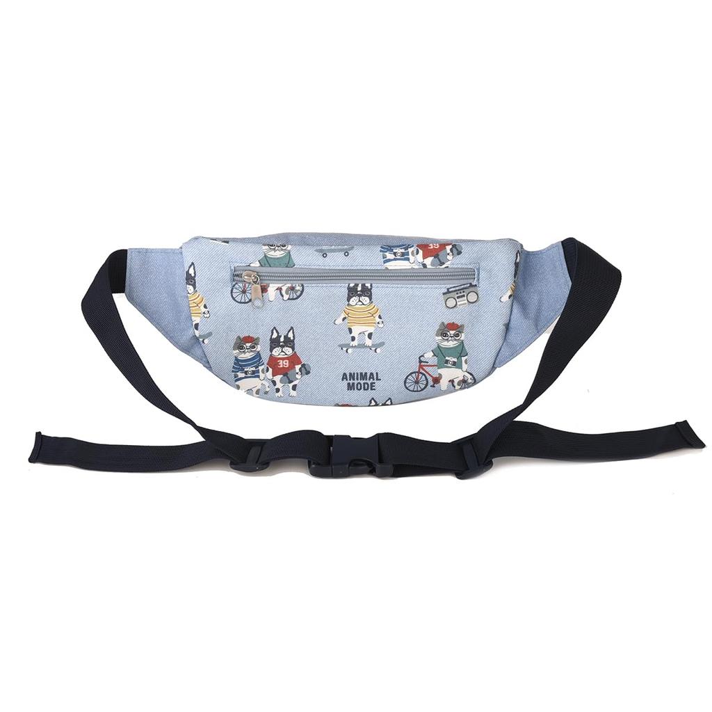 Animal Mode Waist Pouch 258037 Sax [Kusuguru Japan] -