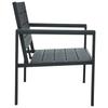 Garden Bench 120 cm HDPE Gray Wood Look