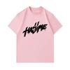 Men's 100% Cotton Crew Neck Short Sleeve T-Shirt, Casual Streetwear Stylish Brush Lettering Print Soft Breathable Summer Daily Casual Tee for Male