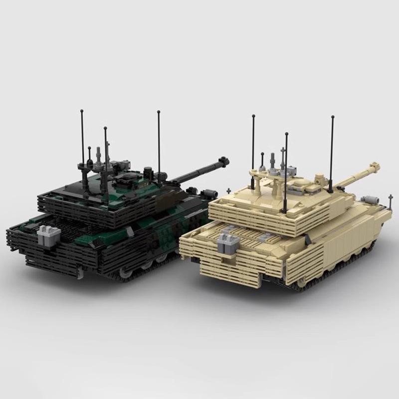 MOC Modern Military War Equipment Building Blocks Set Challenger 2 Main Battle Tank Model DIY Kids Assembly Toys Birthday Gifts