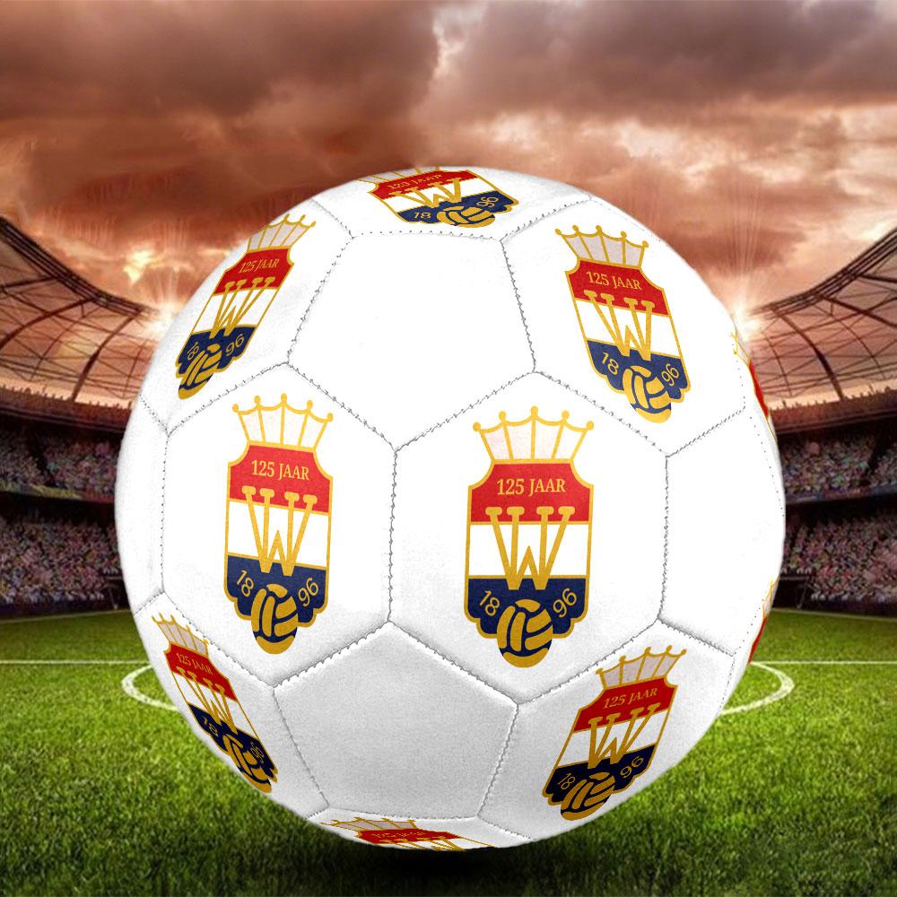 Willem II Tilburg Size 5 Soccer Ball, Machine-Stitched PVC, Durable & High Bounce, All Ages Fit, Fan Merchandise, Matches & Outdoor Use.