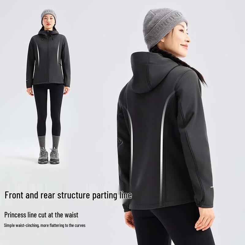 Pioneer Camp Women's Hooded Waterproof Softshell Jacket
