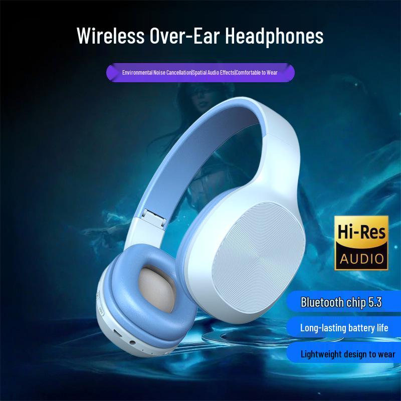New C2237 Wireless Bluetooth Headband Earphones: Game & Sports Use, Deep Bass, Long Battery Life, High Sound Quality