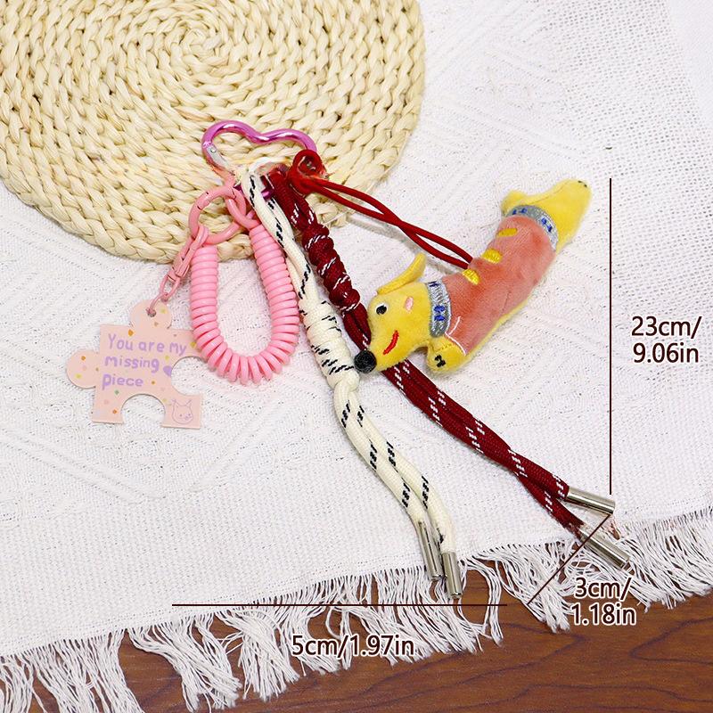 Plush Doll Bag Pendant Bag Pendant Creative Keychain Hanging Rope Bag Accessories Key Pendant Car Keychain Charm Gift
