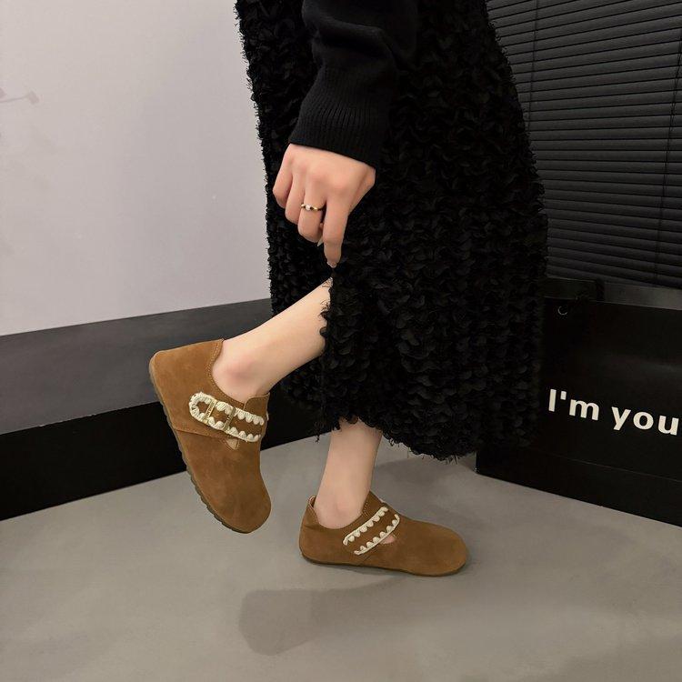 

[youshilai] Пряжка ремня для увеличения внутренней высоты Birkenstocks женские 2025 ранняя весна новая удобная и универсальная одинарная обувь женская 40