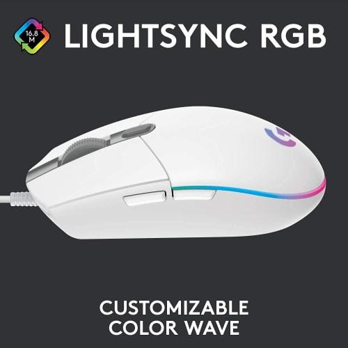Logitech Gaming Mouse G102 LIGHTSYNC RGB Wired Multi-Button Mouse High Speed ??Lightweight Durable High Sensitivity Symmetrical Programmable 6 Buttons