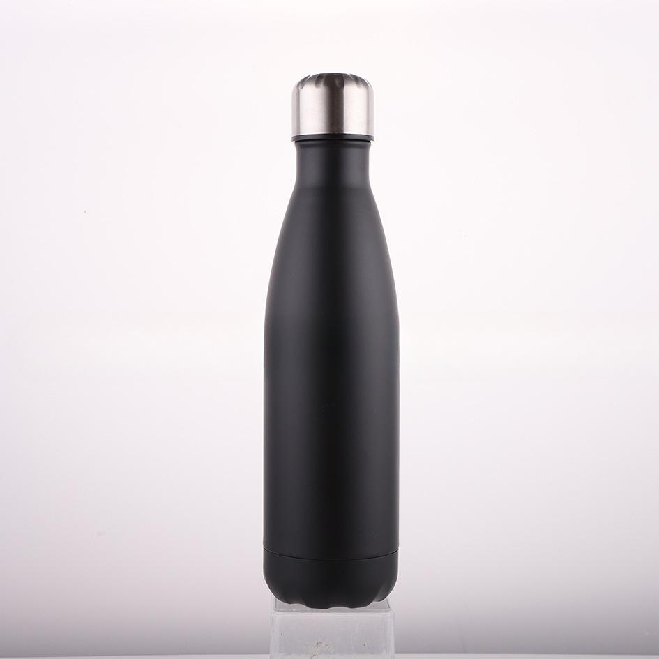 

Кружка из нержавеющей стали для бутылки кока-колы, двойная вакуумная подарочная чашка для боулинга 500ml чёрный