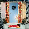 2D Flat, 2D Flat Banner2pcs Thanksgiving Porch Banners - Autumn Leaves Door Couplets, Large 30.48x179.83 cm Outdoor/Indoor Fall Decorations, No Electr