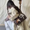 Bag women, autumn and winter new Korean large-capacity retro bowling portable shoulder bag