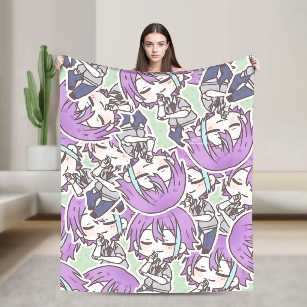 Rui Kamishiro Tsukasa Fleece Throw Blankets Singer Anime Blanket For Bed Outdoor Ultra-Soft Bedroom Quilt