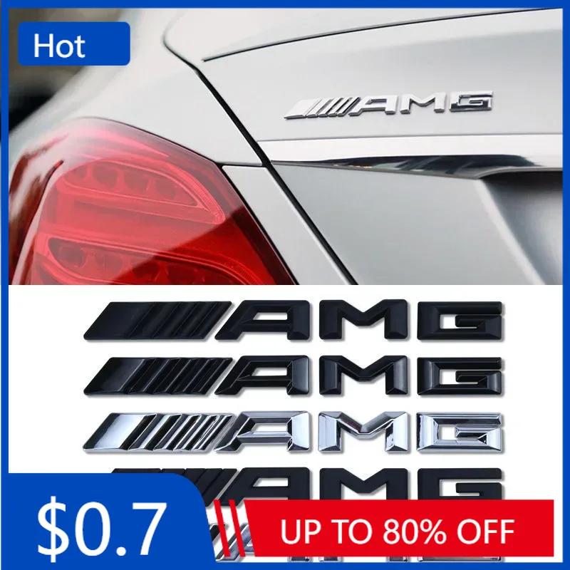 

Car Sticker 3D ABS Car Rear Trunk Badge AMG Letters Sticker For Mercedes Benz AMG A B C E G CLA C63 C63S E53 GT SLK W176 W205 W1 Before 2014