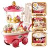 Children's Ice Cream Handcart & Music Toy Set - Ice Cream Machine & Motorcycle Role Play 