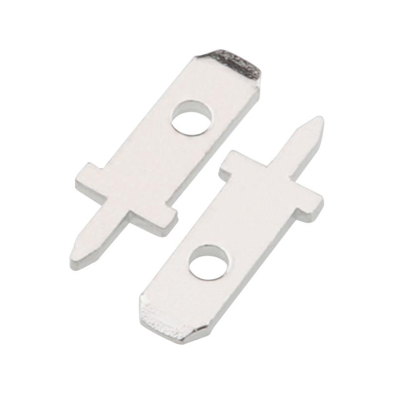 50Pcs 2.8 Inserts Plug Spring Terminal Pcb Solder Lug Thickness 0.8Mm One Legs ,Pcb Welding Sheet