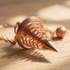 Copper Plated Metal Dowsing Pendulum 1.65x0.86 In Spiritual Pendulum Decor  Spiritual Layout