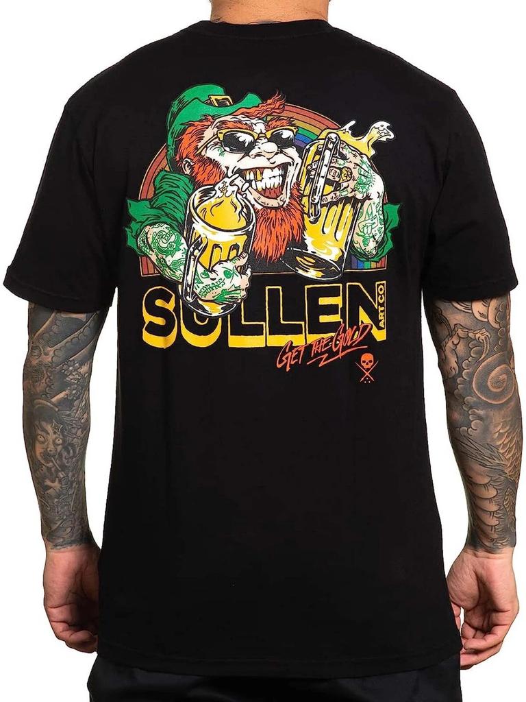 Sullen Men's Get The Gold Short Sleeve Premium T-shirt Tattoo Style Beer Tee