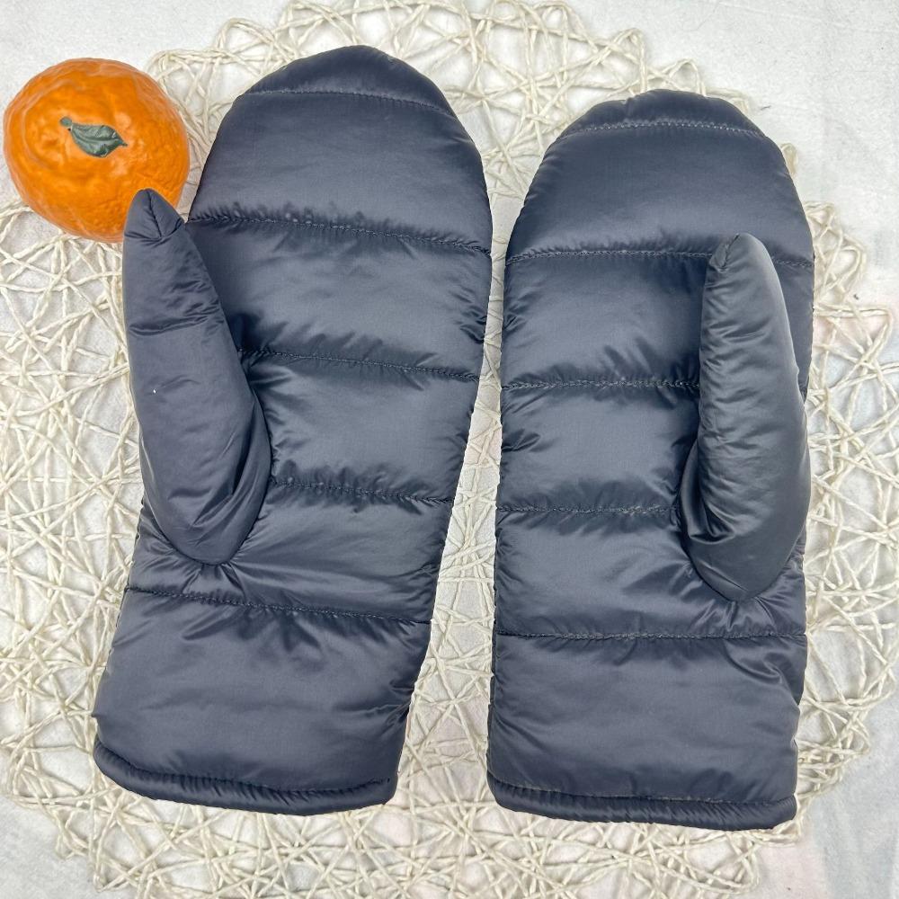Thickened Snow Mittens Waterproof Winter Gloves Women Men Ski Gloves  Winter Sports чёрный