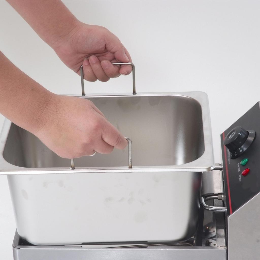 Elektrická fritéza 8l Jednonádobová minifritéza Stolní fritéza Kuchyňské vybavení Fritéza Minifritéza Nádobí na vaření smažených jídel Domácí použití Komerční použití FL-DS8
